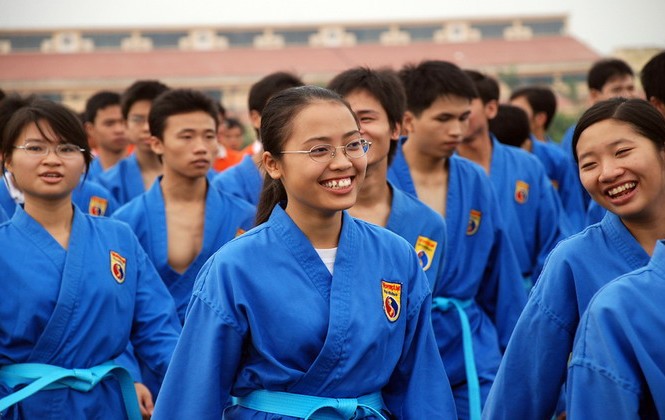 Võ đường Vovinam siêu Võ đường Vovinam siêu "khủng" trong trường học