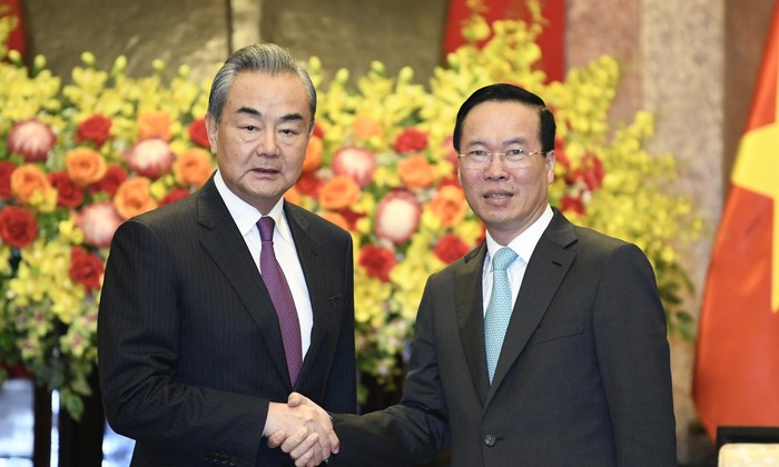 Chủ tịch nước Võ Văn Thưởng tiếp Bộ trưởng Ngoại giao Trung Quốc Vương Nghị
