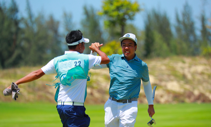 Nguyễn Đặng Minh là đương kim vô địch giải golf trẻ Thành phố Hồ Chí Minh Mở rộng