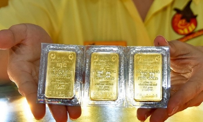 Sáng 29/3, giá vàng SJC tăng lên mức 81,5 triệu đồng/lượng. 