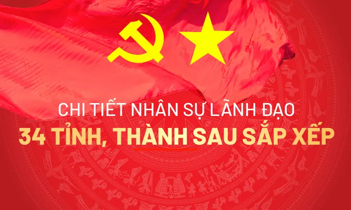 [INTERACTIVE] Chi tiết nhân sự lãnh đạo 34 tỉnh, thành sau sắp xếp