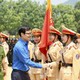 Trung ương Đoàn thăm đoàn viên, thanh niên tập luyện chuẩn bị lễ diễu binh kỷ niệm 70 năm chiến thắng Điện Biên Phủ