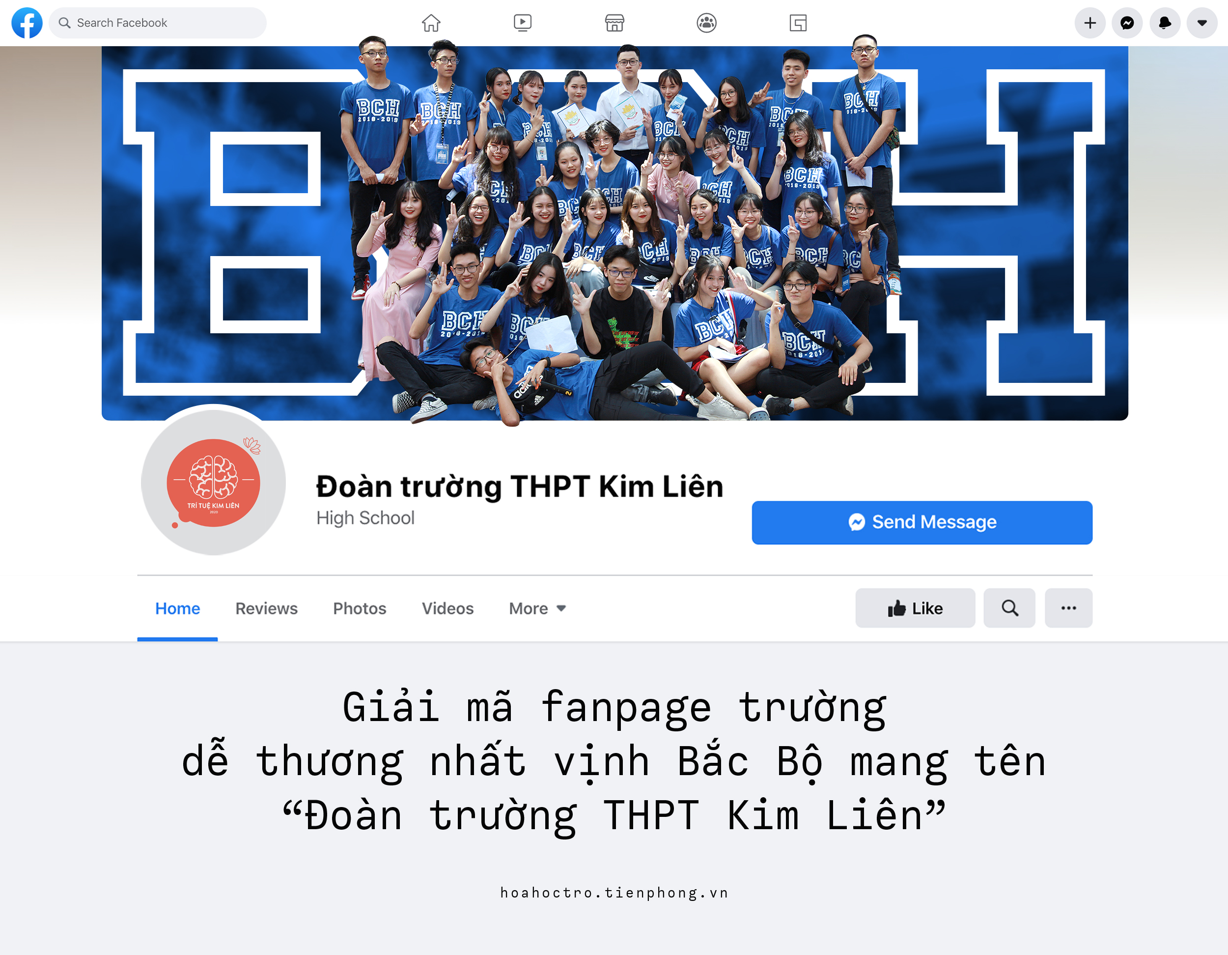 Giải mã fanpage trường “dễ thương nhất vịnh Bắc Bộ” mang tên Đoàn trường THPT Kim Liên Giải mã fanpage trường “dễ thương nhất vịnh Bắc Bộ” mang tên Đoàn trường THPT Kim Liên