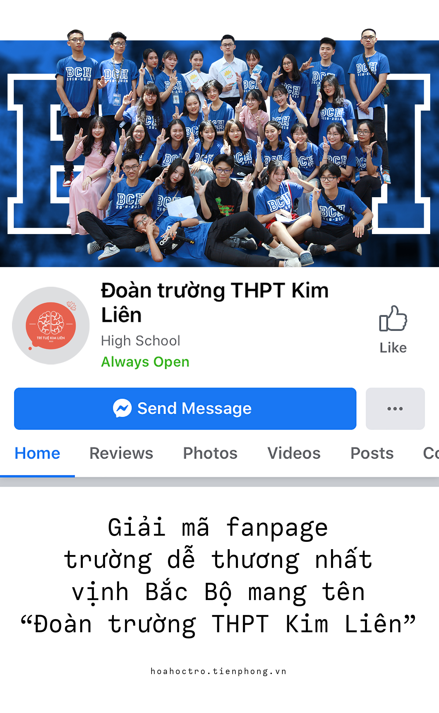 Giải mã fanpage trường “dễ thương nhất vịnh Bắc Bộ” mang tên Đoàn trường THPT Kim Liên Giải mã fanpage trường “dễ thương nhất vịnh Bắc Bộ” mang tên Đoàn trường THPT Kim Liên