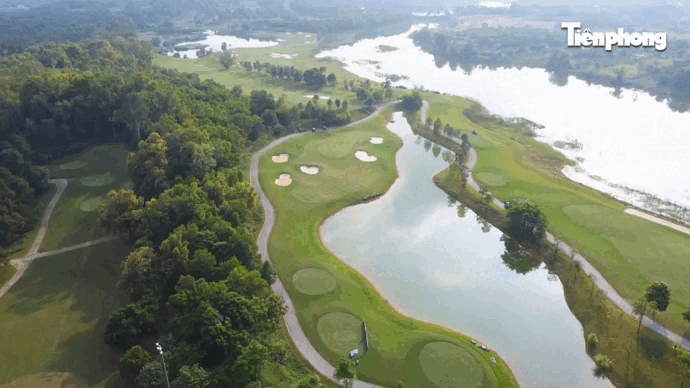 Toàn cảnh sân Kings Course trước giờ khai cuộc Tiền Phong Championship năm 2023