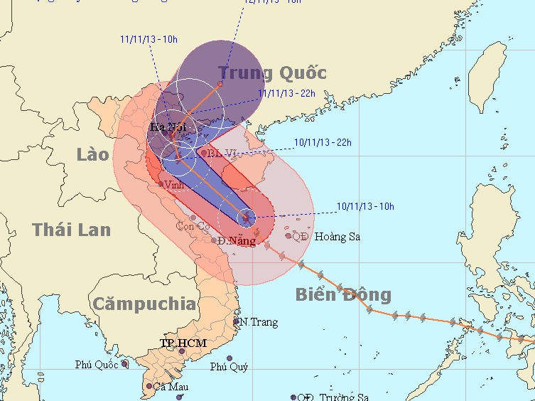Đêm nay, siêu bão tiến vào Thanh Hóa-Hải Phòng