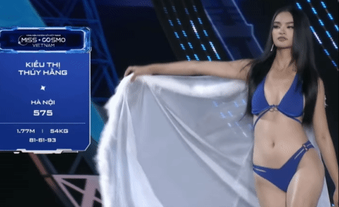 Thí sinh Hoa hậu Hoàn vũ Việt Nam ngã đập mặt xuống sân khấu khi diễn áo tắm