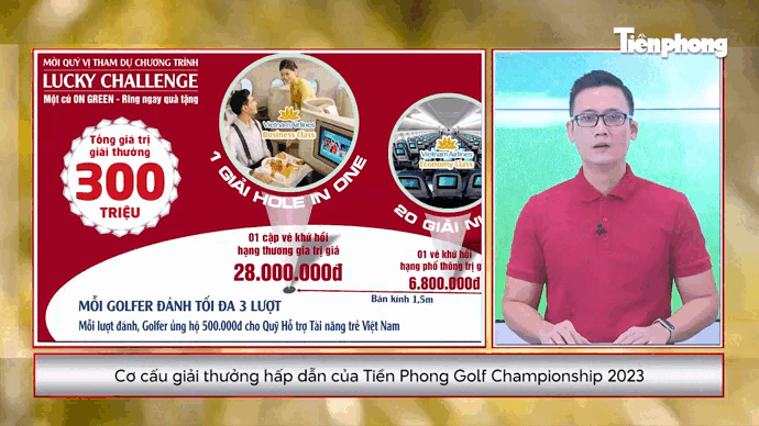 CHUYỂN ĐỘNG GOLF: Cơ cấu giải thưởng hấp dẫn của Tiền Phong Golf Championship 2023