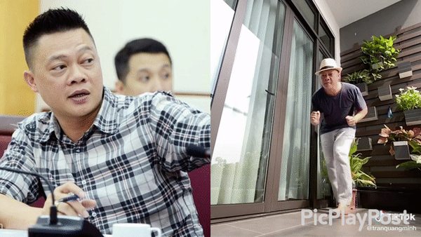 Trái ngược vẻ nghiêm túc lên hình, MC Quang Minh đăng clip 'lầy lội' gây sốt