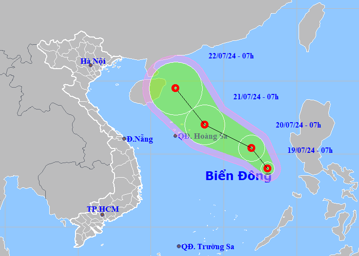 Biển Đông xuất hiện áp thấp nhiệt đới ảnh 1