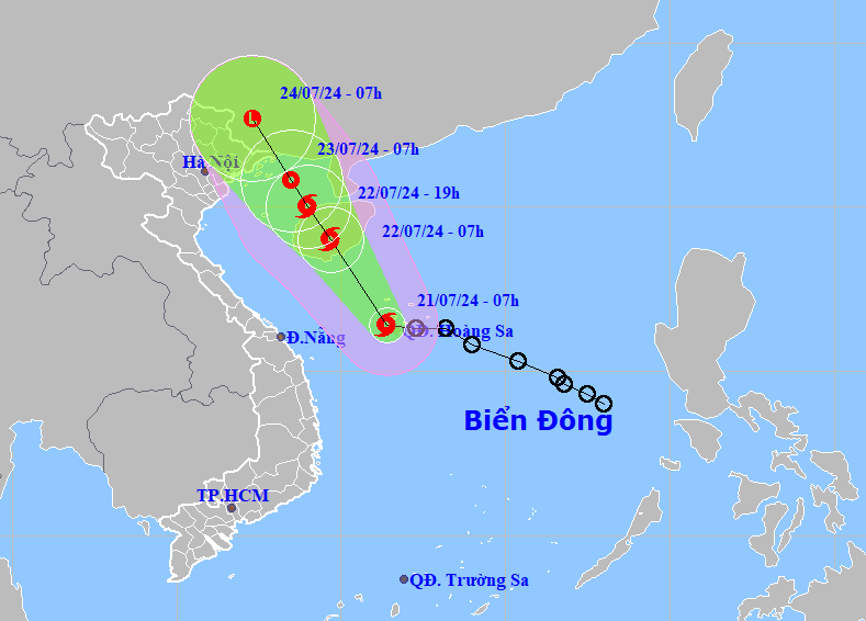 Áp thấp mạnh lên thành bão, diễn biến rất khó lường