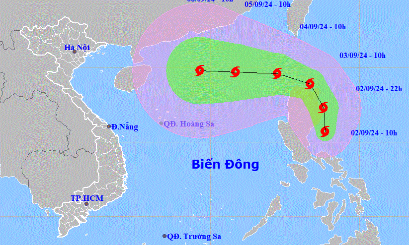 Bão YAGI sắp vào Biển Đông, dự báo rất mạnh