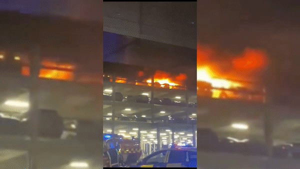 Cháy dữ dội ở sân bay Luton