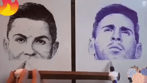Những tác phẩm vẽ của họa sĩ đầy tài năng sẽ khiến bạn trầm trồ kinh ngạc. Đặc biệt, các bức tranh về Ronaldo và Messi, các siêu sao bóng đá hàng đầu thế giới, là những tác phẩm đặc biệt không thể bỏ lỡ.