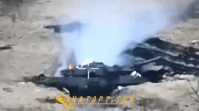 Nga phá hủy xe tăng Stridsvagn 122 của Ukraine bằng máy bay không người lái FPV