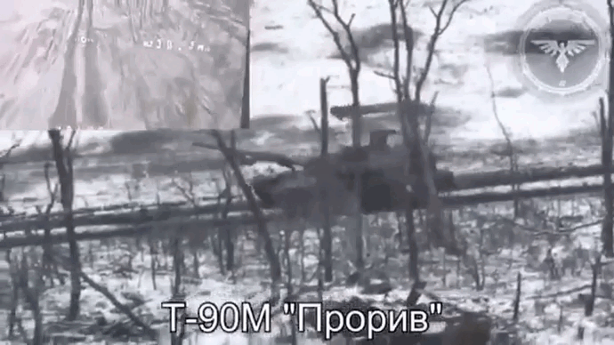 Ukraine phá hủy siêu tăng T-90M của Nga bằng máy bay không người lái FPV