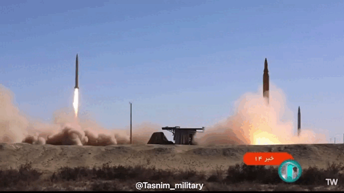 Iran phóng tên lửa đạn đạo Emad và Qadr