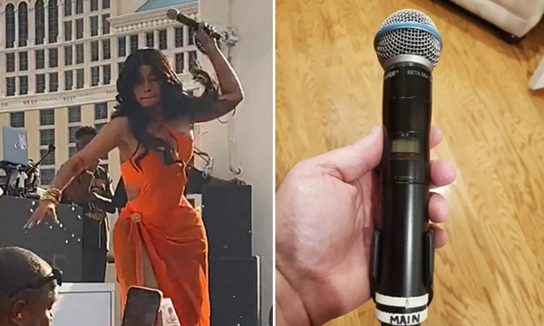 Chiếc micro "thịnh nộ" mà Cardi B ném vào fan được bán với giá hơn 2 tỷ đồng