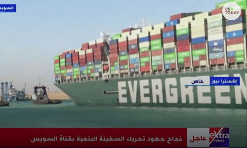 Xem siêu tàu container thoát mắc cạn, kênh đào Suez trở lại bình thường