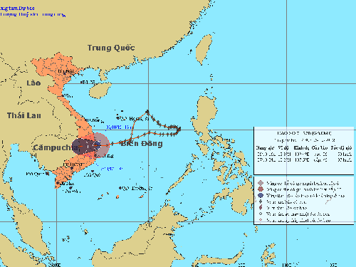 Bão số 7 đã suy yếu thành áp thấp nhiệt đới