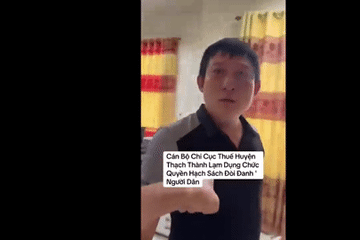 Vụ cán bộ thuế ở Thanh Hóa có lời nói thiếu chuẩn mực: Xin lỗi người dân