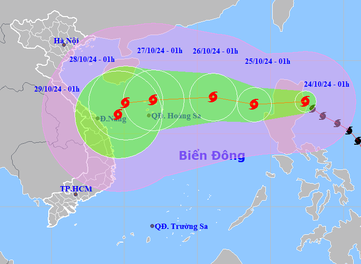 Bão vào Biển Đông hôm nay, hướng di chuyển kỳ dị