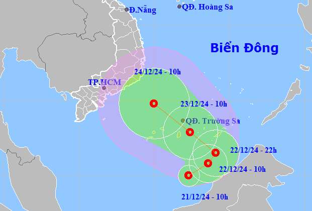 Áp thấp nhiệt đới hình thành trên Biển Đông