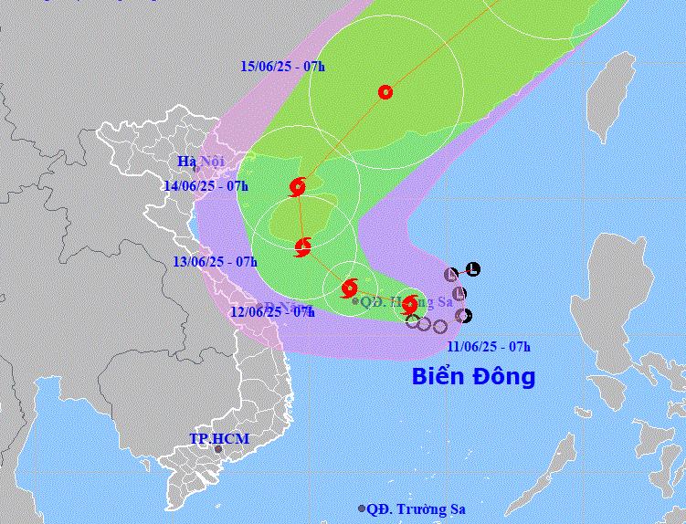 Áp thấp nhiệt đới mạnh lên thành bão, vùng ảnh hưởng rất rộng ảnh 1