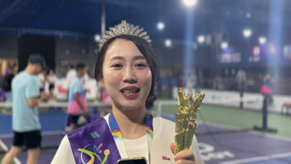 Nữ diễn viên giành giải Người đẹp Pickleball: 'Tôi không chỉ đẹp mà sẽ phải đánh hay hơn'
