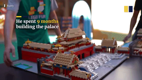 Tròn mắt với Tử Cấm Thành làm từ hơn 700.000 mảnh lego