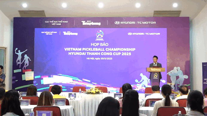 Toàn cảnh Họp báo Giải Pickleball Việt Nam - Cúp Hyundai Thành Công 2025