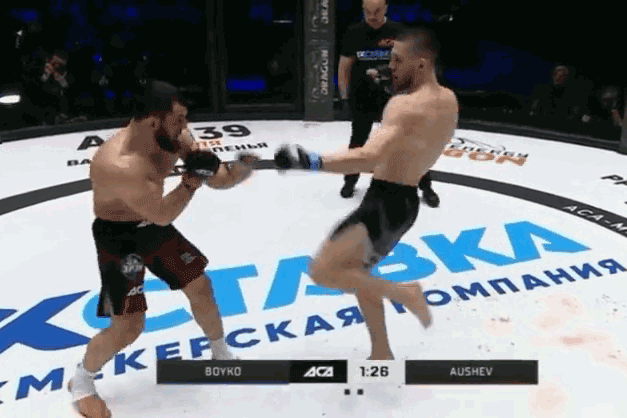 Anatoliy Boyko hạ knock-out Khamzat Aushev.