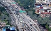 Xe tải chết máy gây ùn tắc kéo dài đường vành đai 3