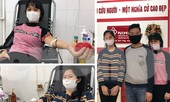 Gia đình hiến máu mừng sinh nhật trong bão dịch COVID-19