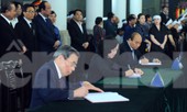 Lãnh đạo Đảng, Nhà nước ghi sổ tang viếng đồng chí Vũ Mão