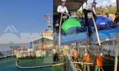 Chiến sĩ Hải quân mang dòng nước nghĩa tình đến đồng bào vùng hạn mặn