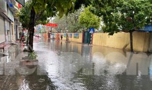 Hải Phòng mênh mông nước sau trận mưa lớn ngày đầu năm