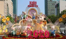 Cận cảnh đường hoa Nguyễn Huệ Tết Nguyên đán 2020 trước giờ khai hội