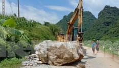 Đã giải tỏa tảng đá 'tử thần' vương vãi vết máu trên quốc lộ