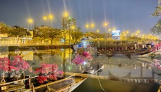 Chợ hoa 'trên bến dưới thuyền' nhộn nhịp về đêm