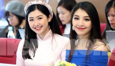 Người đẹp Lê Thanh Tú gợi cảm đầm xanh, Phạm Ngọc Linh duyên dáng áo dài