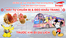 Giữa dịch corona: Doanh nghiệp du lịch phát khẩu trang miễn phí cho hành khách