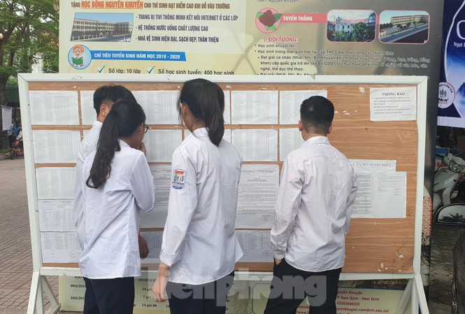 Nam Định giành vị trí dẫn đầu tuyệt đối về thi tốt nghiệp THPT Quốc gia Thí sinh Nam Định đạt tỷ lệ tốt nghiệp THPT Quốc gia cao nhất toàn quốc - Ảnh: Hoàng Long