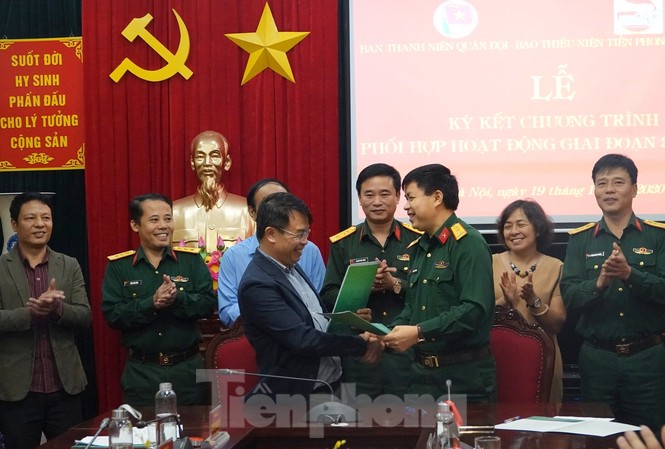 Nhân rộng các mô hình của thanh niên Quân đội và thanh thiếu niên, nhi đồng Ảnh: Nguyễn Minh