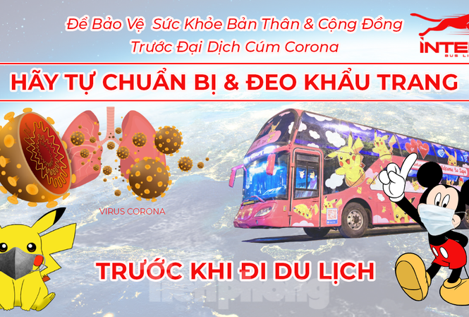 Giữa dịch corona: Doanh nghiệp du lịch phát khẩu trang miễn phí cho hành khách Khẩu hiệu chung tay chống dịch corona của 1 doanh nghiệp du lịch ở Sa Pa.
