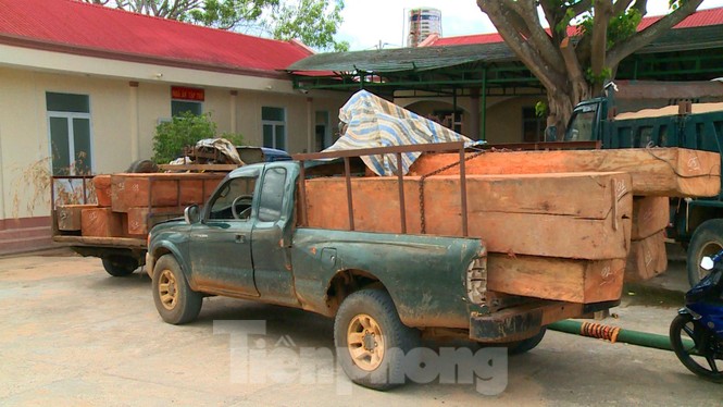 Cảnh sát hình sự dùng quả nổ trấn áp khi bị nhóm lâm tặc lao xe vào - ảnh 2