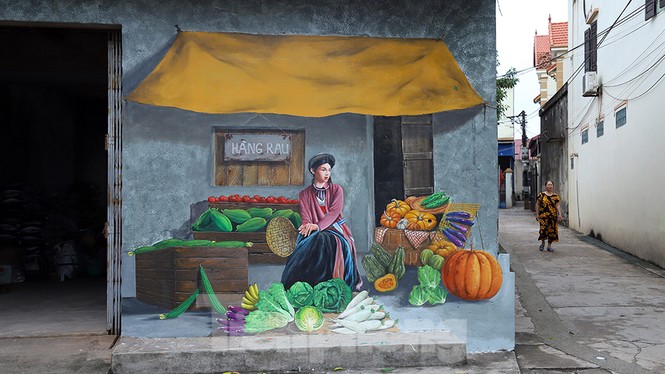 Mãn nhãn với làng bích họa siêu thực ngay tại Hà Nội - ảnh 4