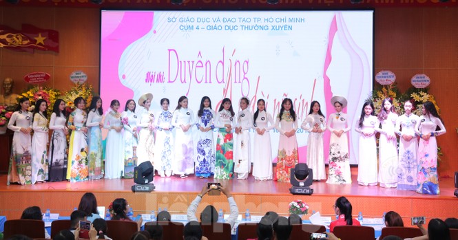Nhan sắc Hoa khôi Duyên dáng áo dài nữ sinh GDTX TPHCM - ảnh 7