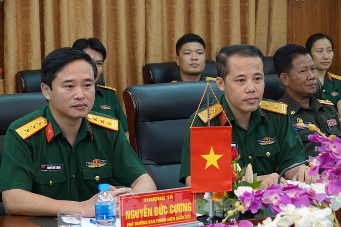 Sĩ quan trẻ Lào tới Việt Nam hội đàm và tập huấn công tác Đoàn - ảnh 3