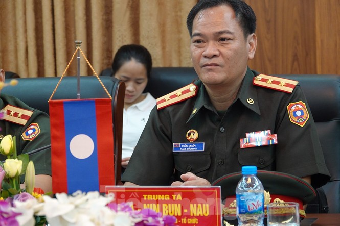 Sĩ quan trẻ Lào tới Việt Nam hội đàm và tập huấn công tác Đoàn - ảnh 4